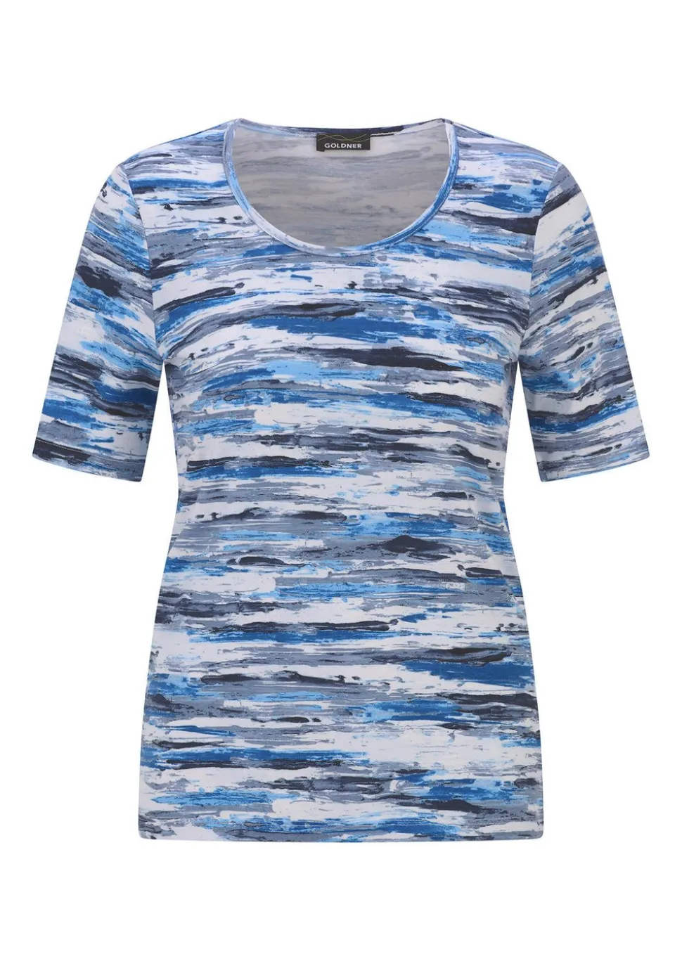 T-shirt en jersey de coton doux avec un imprimé aquarelle