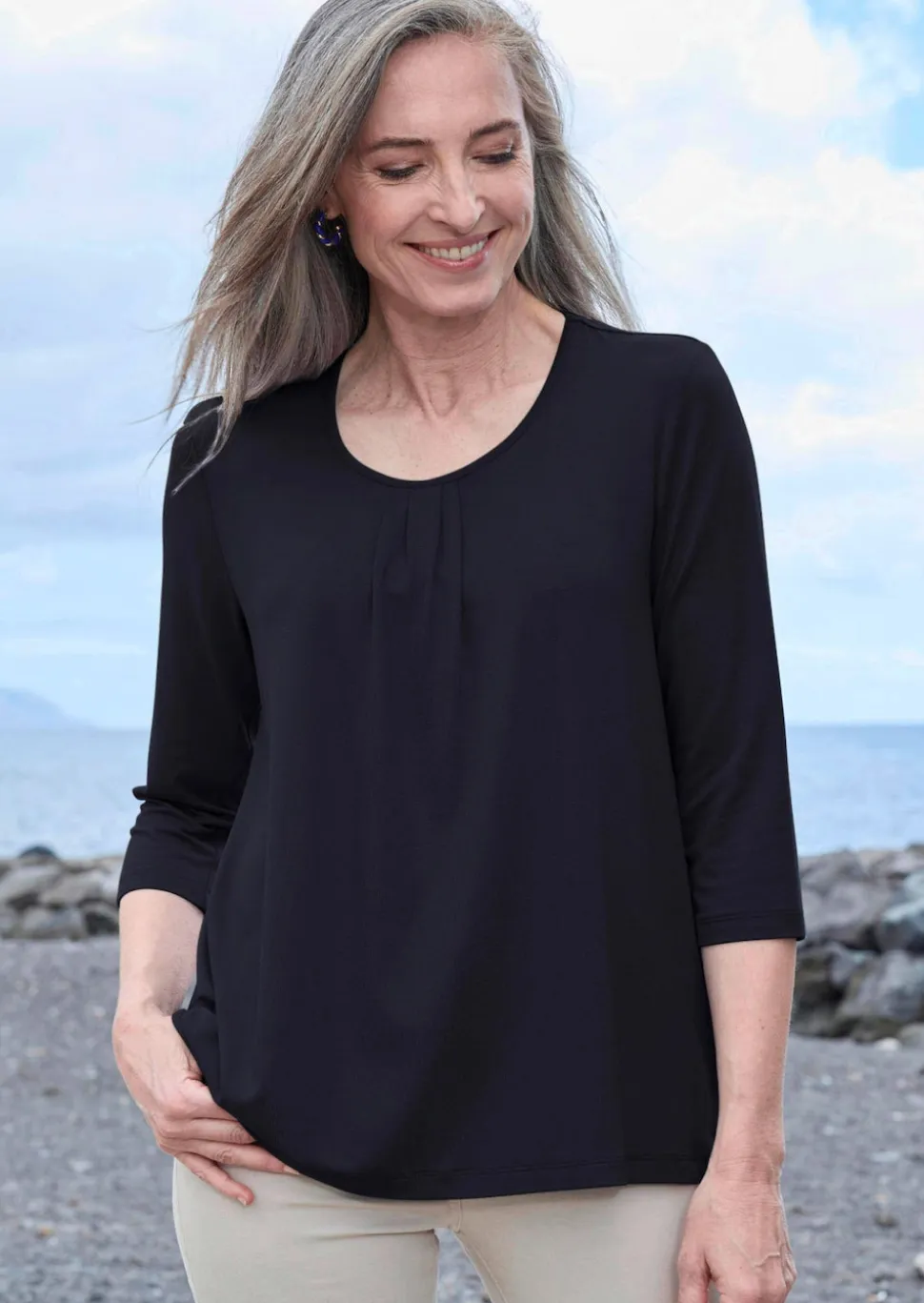 T-shirt en jersey de viscose