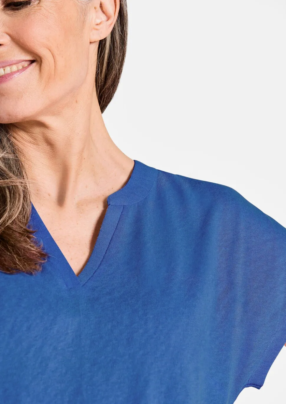 T-shirt en jersey de viscose aéré