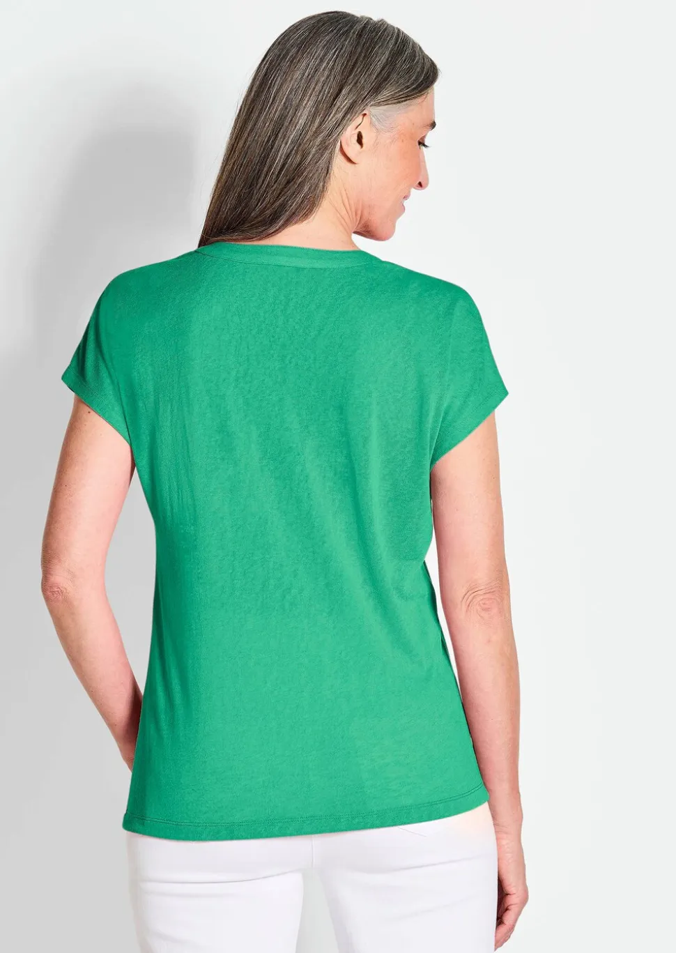 T-shirt en jersey de viscose aéré
