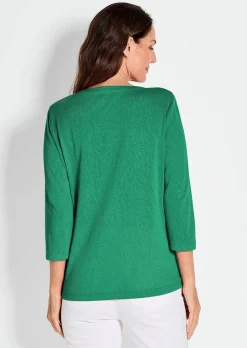 T-shirt en jersey de viscose aéré