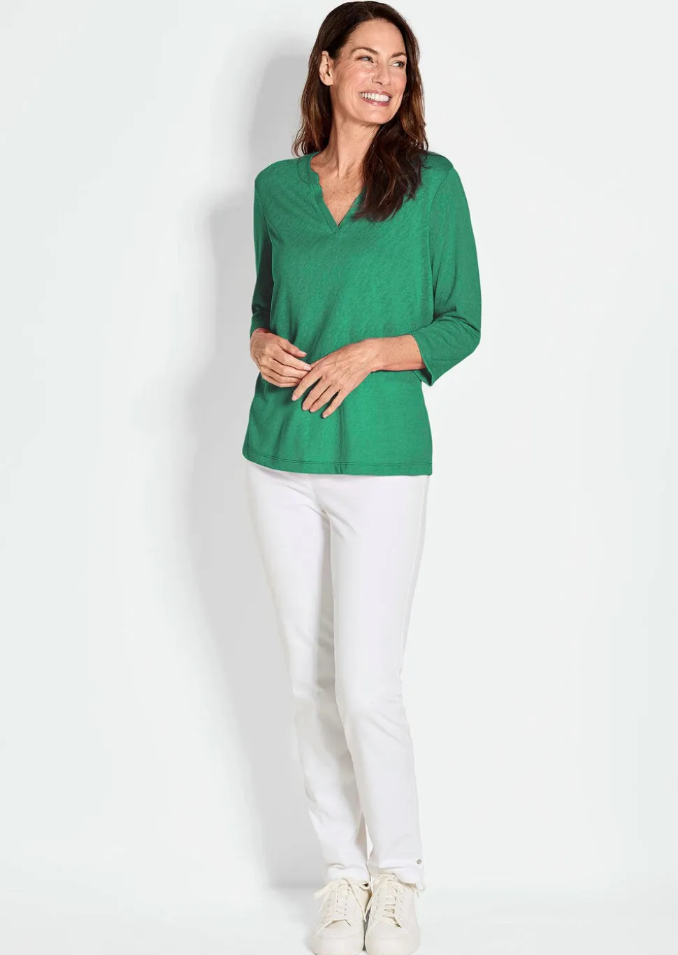 T-shirt en jersey de viscose aéré