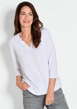 T-shirt en jersey de viscose aéré