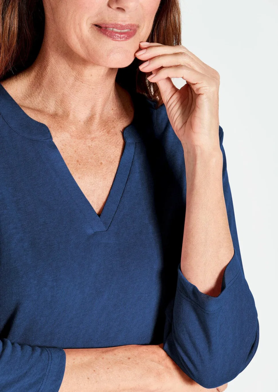 T-shirt en jersey de viscose aéré