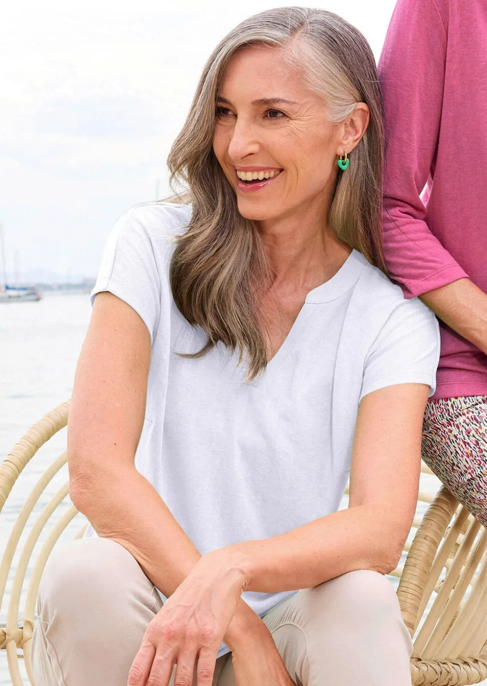 T-shirt en jersey de viscose aéré