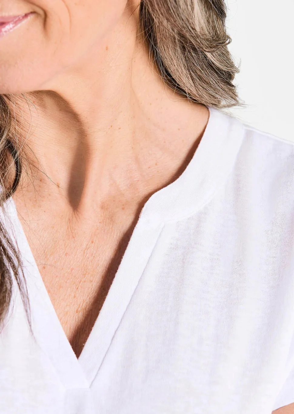 T-shirt en jersey de viscose aéré
