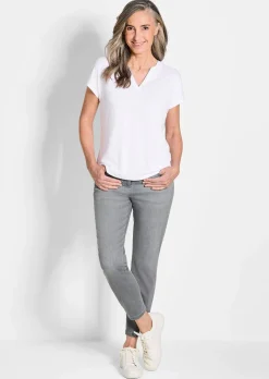 T-shirt en jersey de viscose aéré