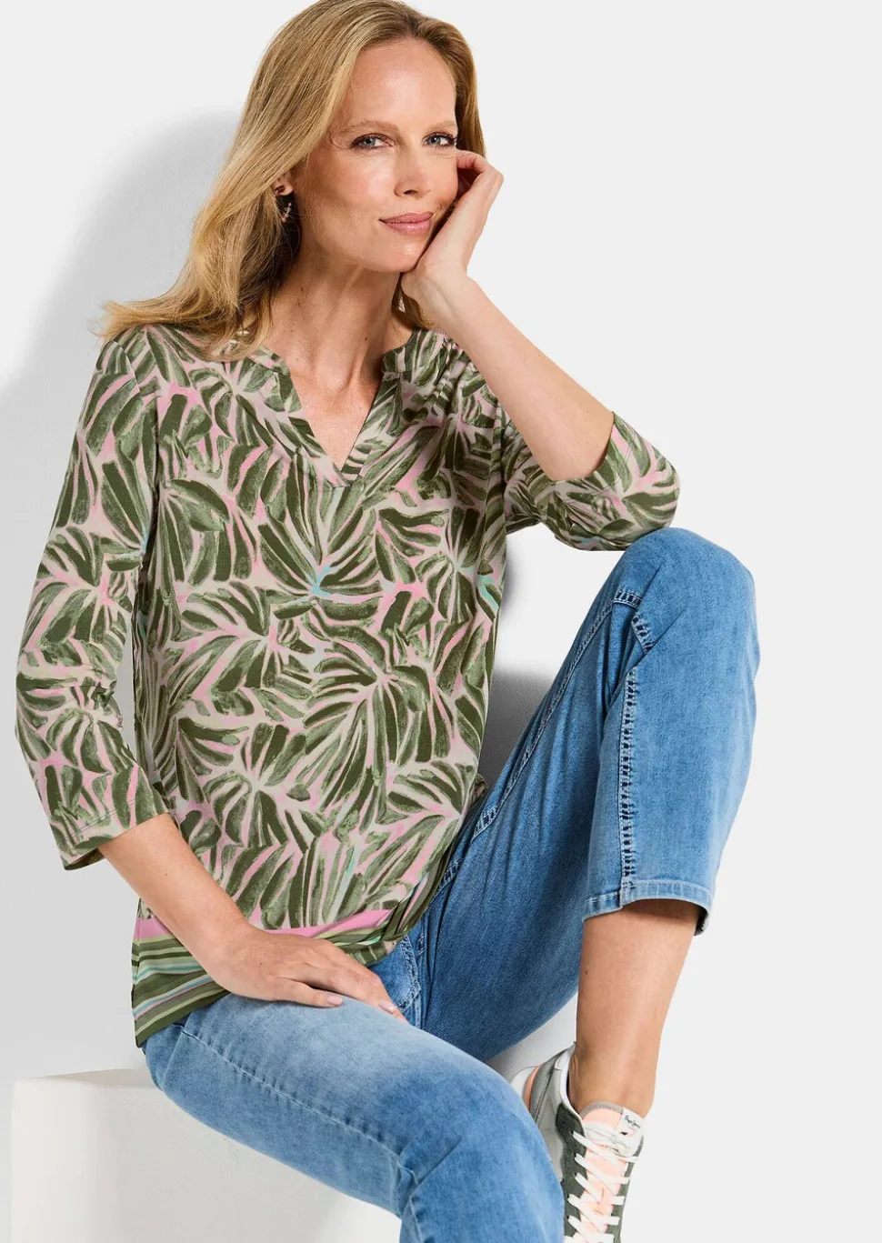 T-shirt en jersey de viscose à effet climatisant