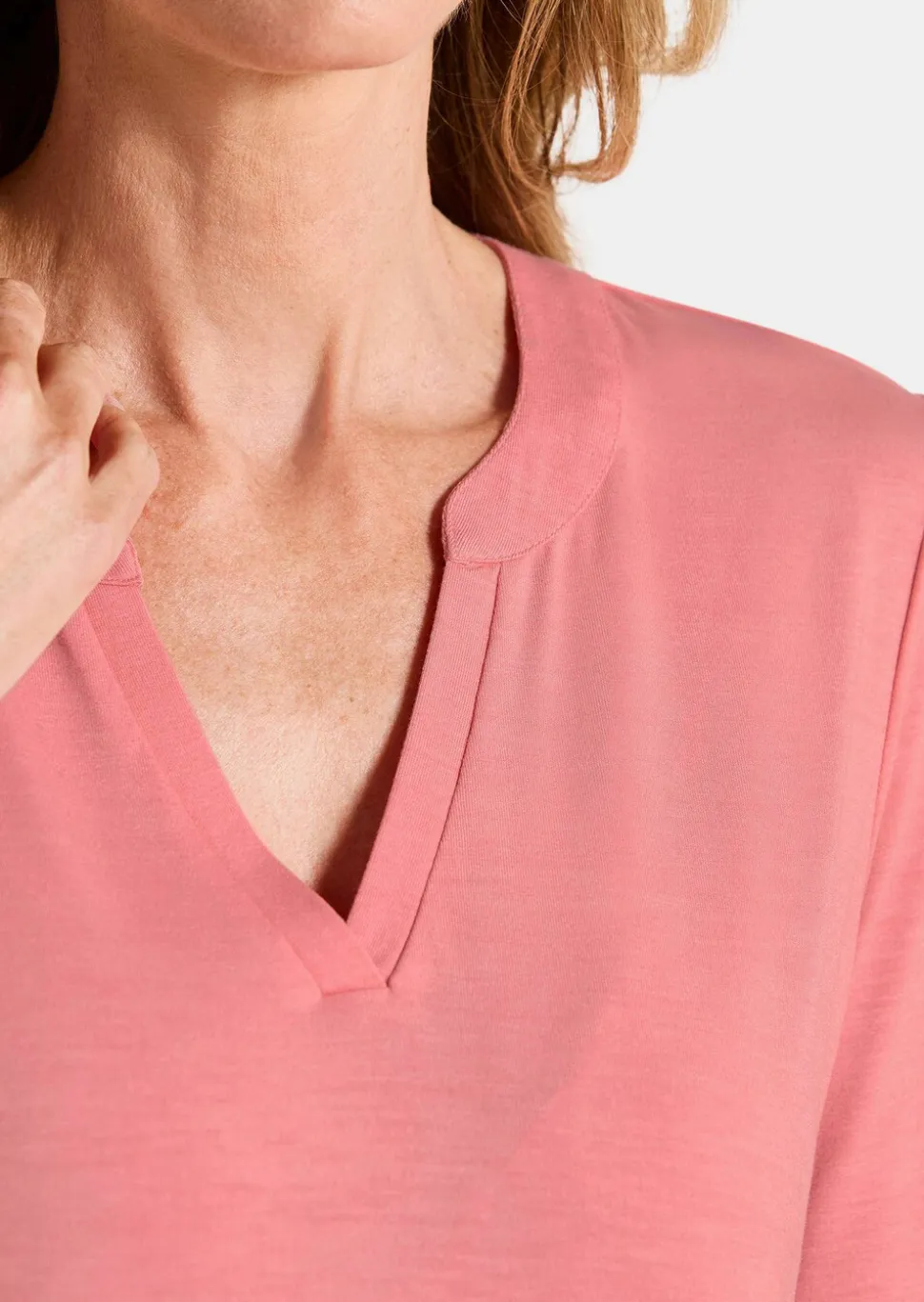 T-shirt en jersey de viscose ultra-douce