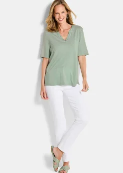 T-shirt en jersey de viscose ultra-douce