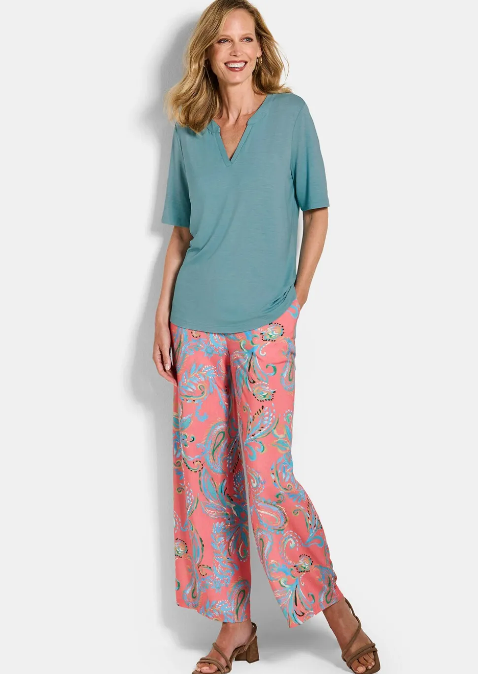 T-shirt en jersey de viscose ultra-douce