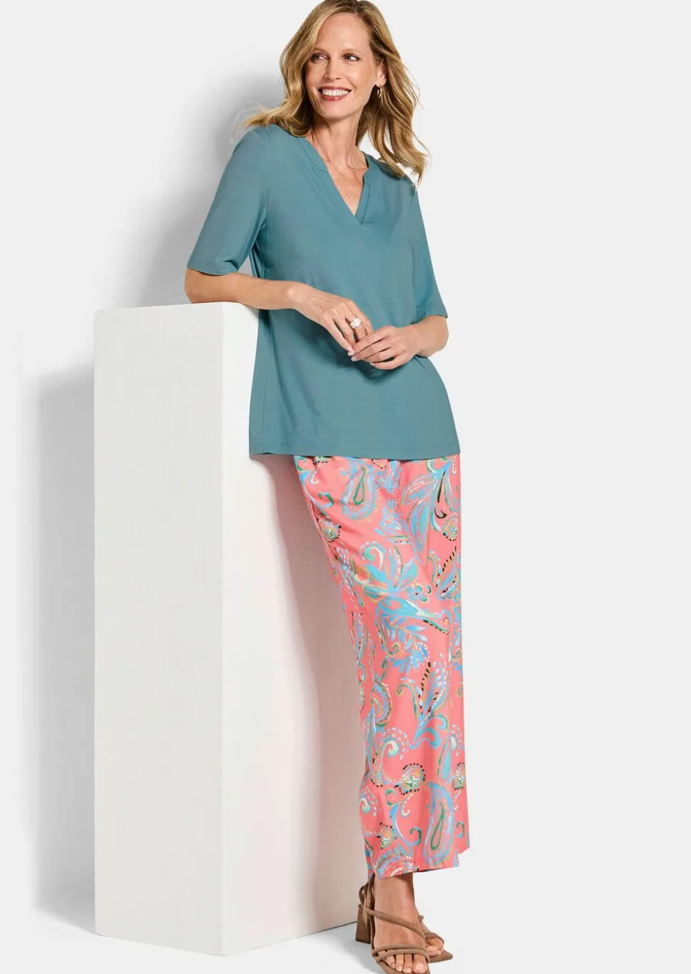 T-shirt en jersey de viscose ultra-douce