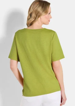 T-shirt en jersey à encolure bateau