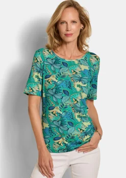 T-shirt en jersey à encolure bateau
