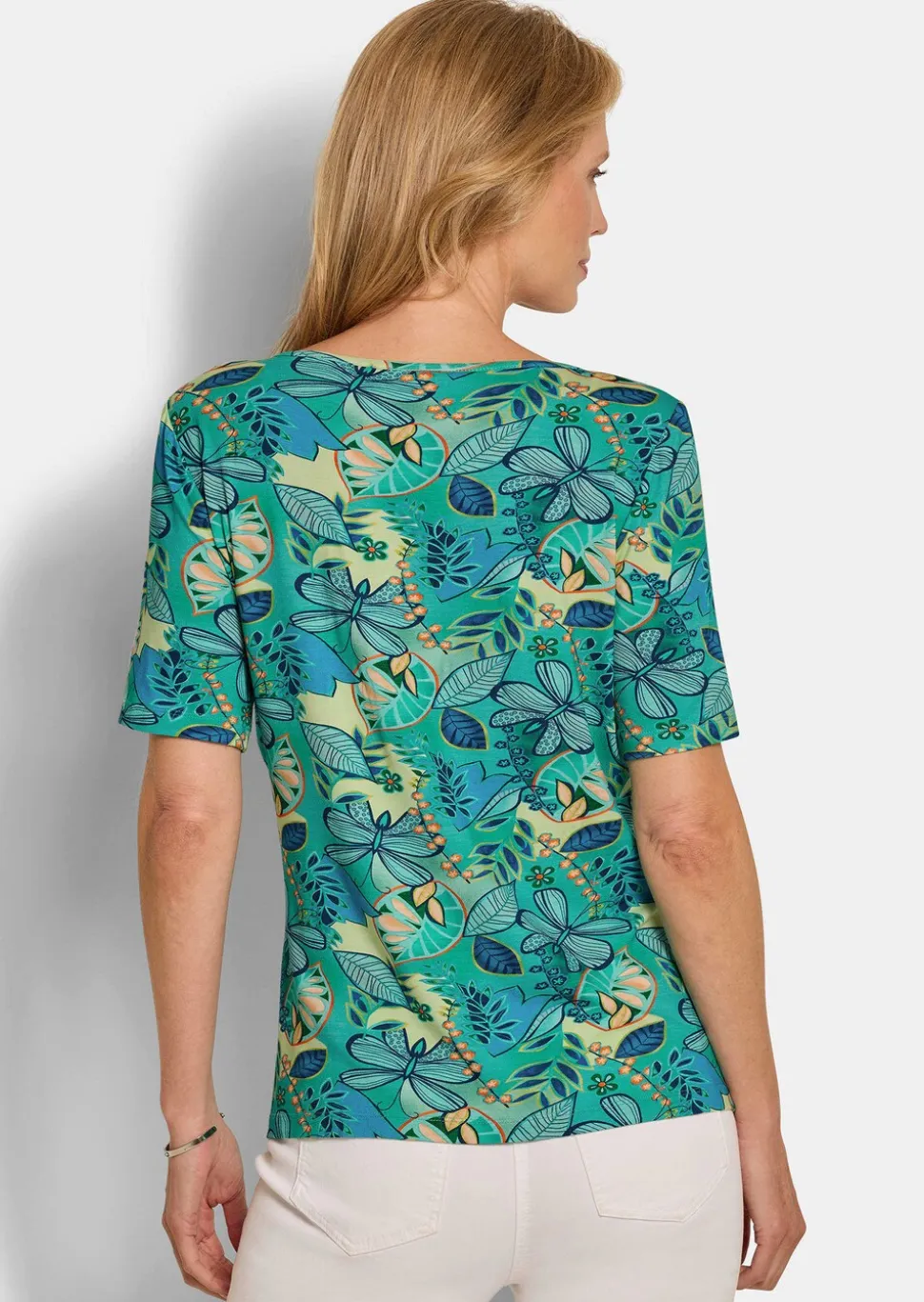 T-shirt en jersey à encolure bateau