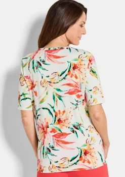 T-shirt en jersey à imprimé floral