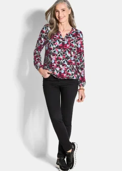 T-shirt en jersey élégant, façon blouse