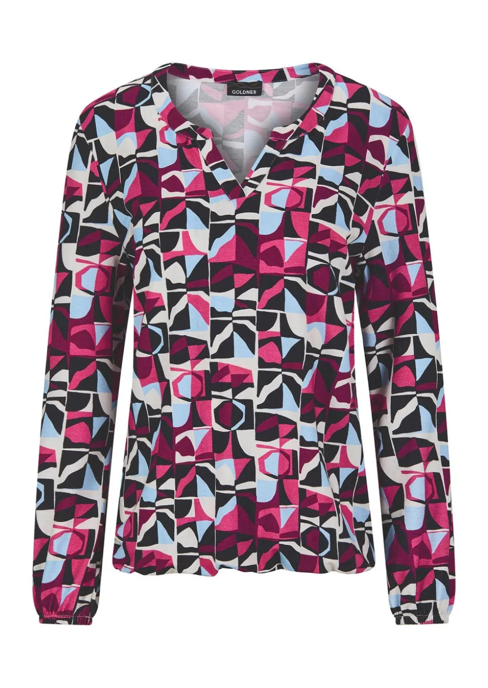 T-shirt en jersey élégant, façon blouse
