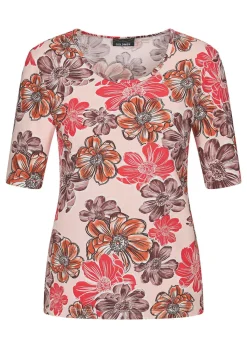 T-shirt en jersey à motif floral