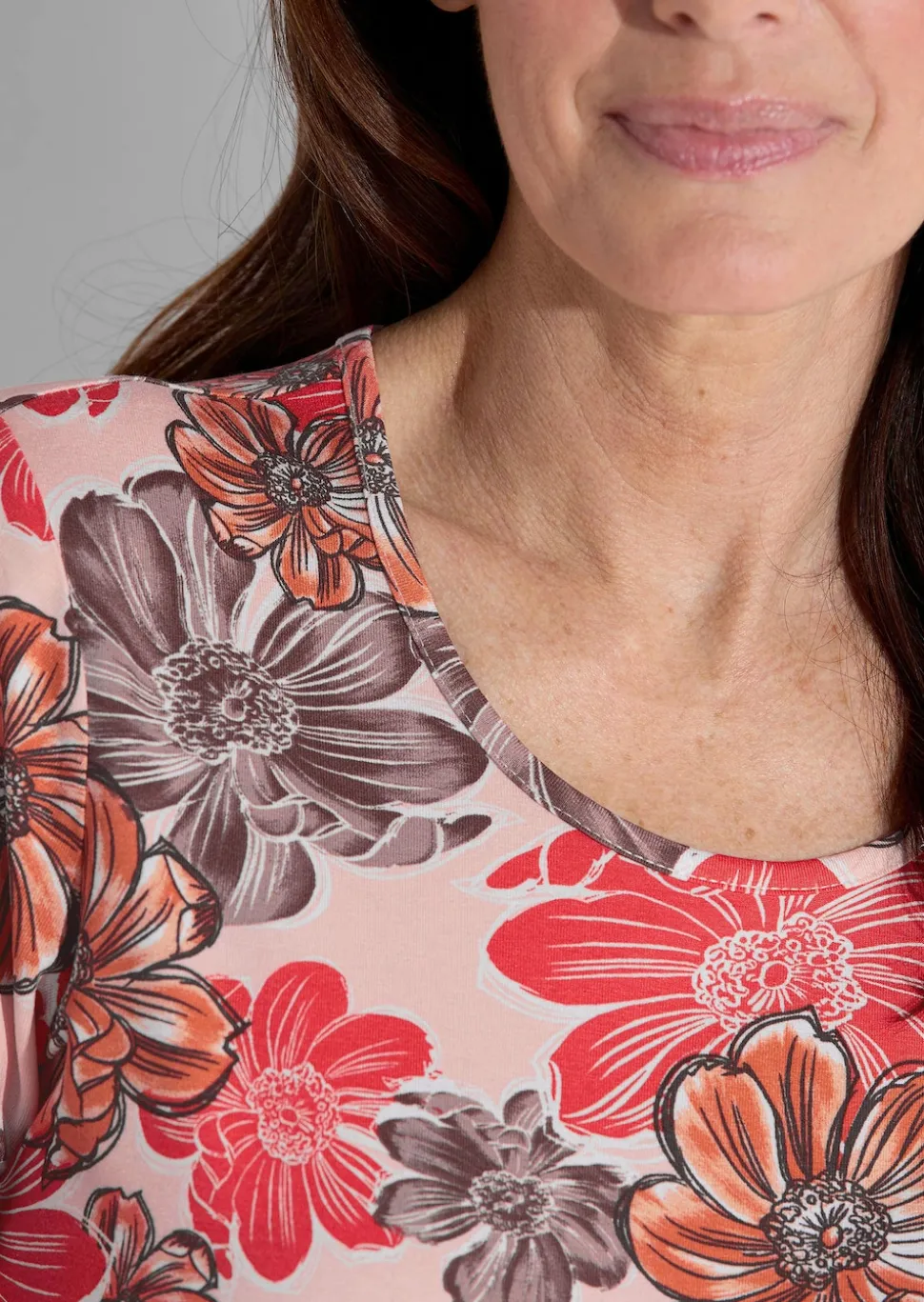 T-shirt en jersey à motif floral