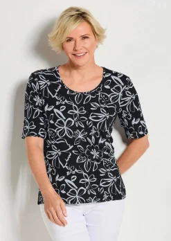 T-shirt en jersey à motif floral