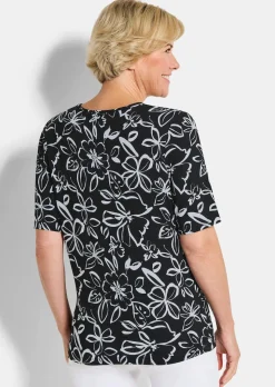 T-shirt en jersey à motif floral