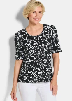 T-shirt en jersey à motif floral