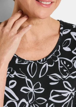 T-shirt en jersey à motif floral