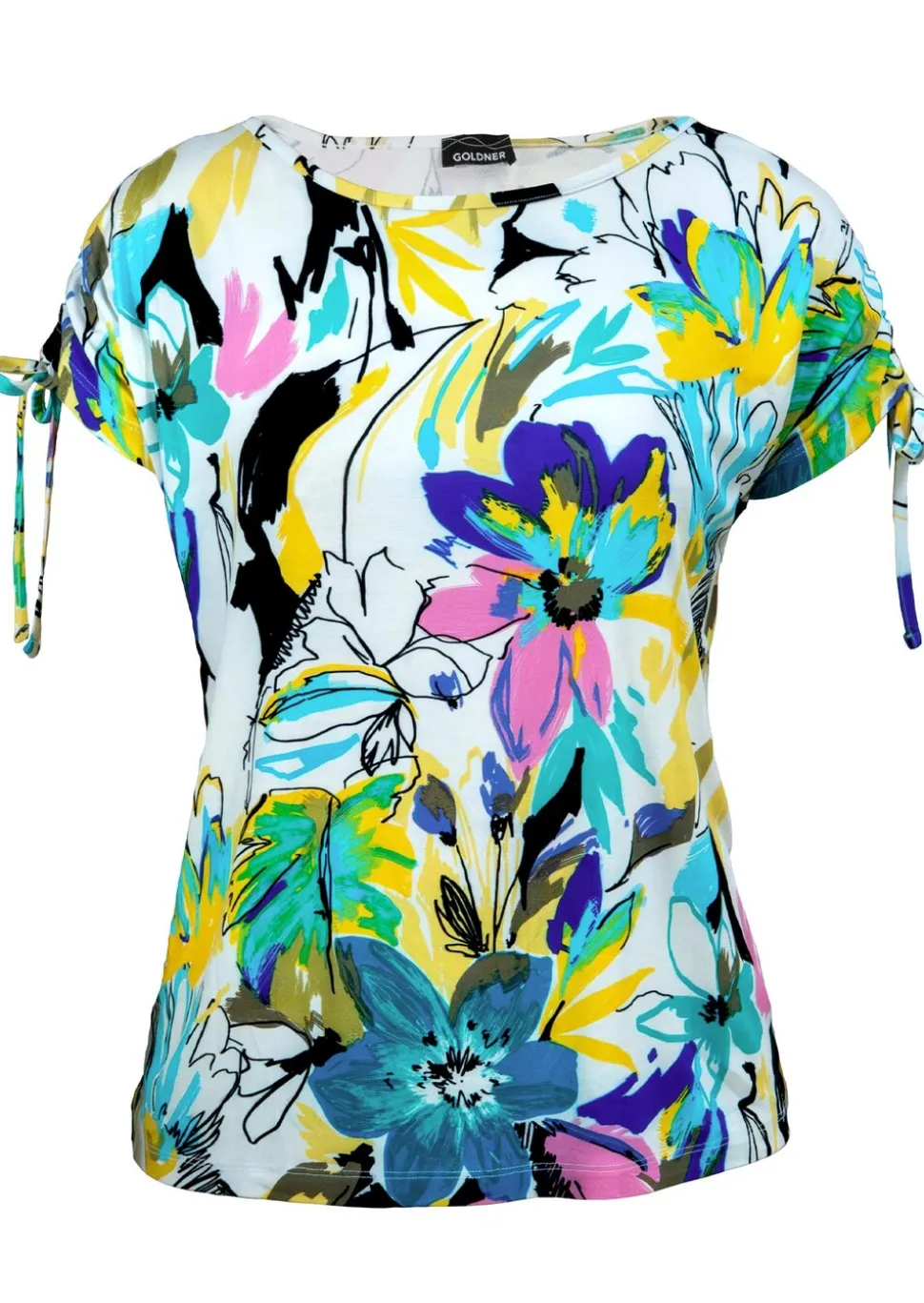 T-shirt en jersey à épaules froncées