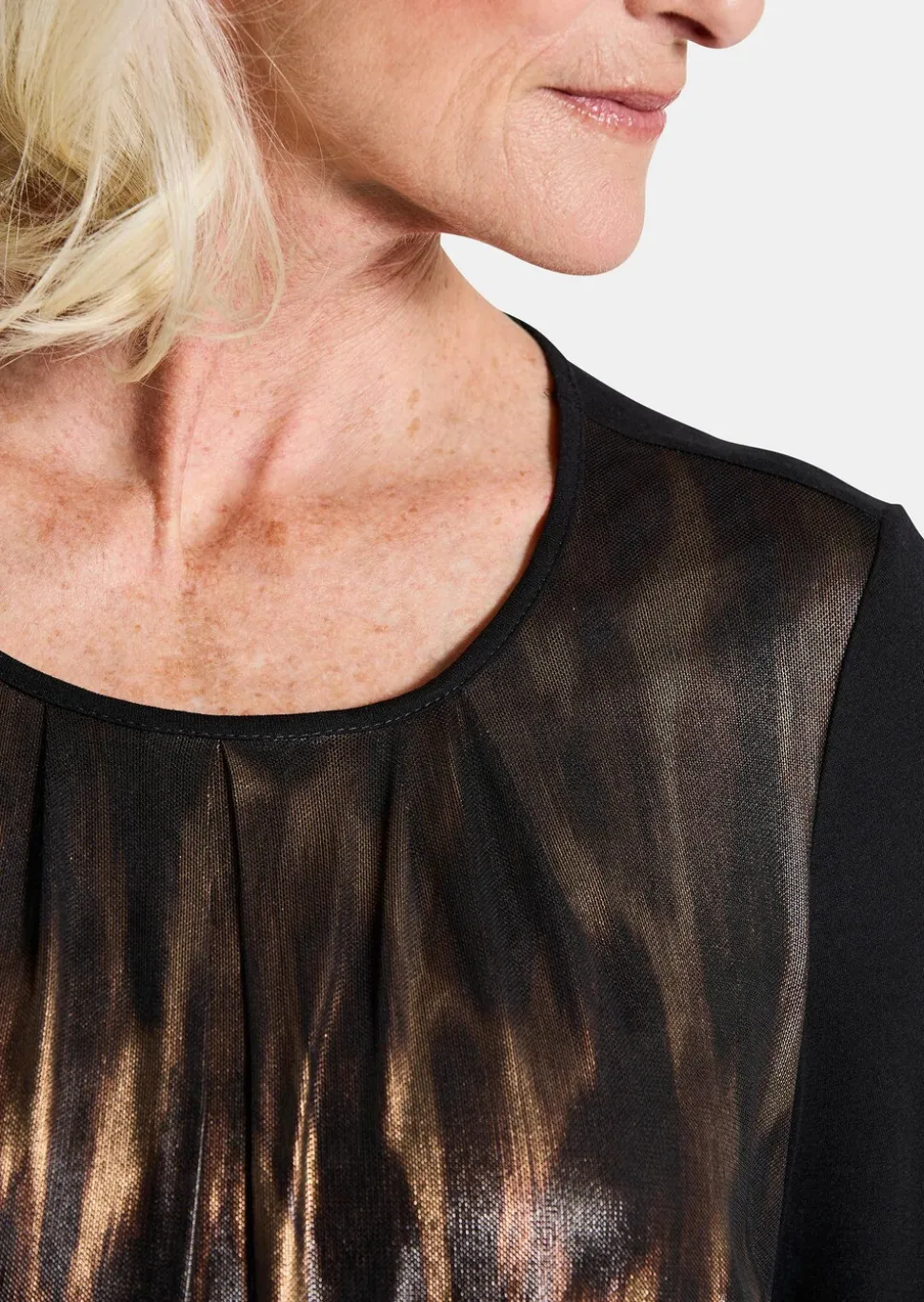 T-shirt en stretch avec imprimé scintillant
