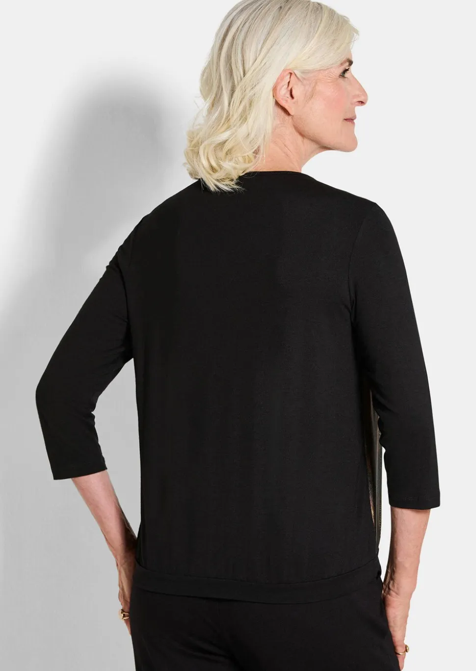 T-shirt en stretch avec imprimé scintillant