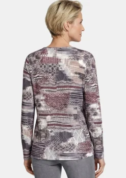 T-shirt en tricot imprimé