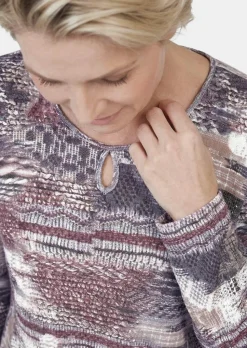 T-shirt en tricot imprimé