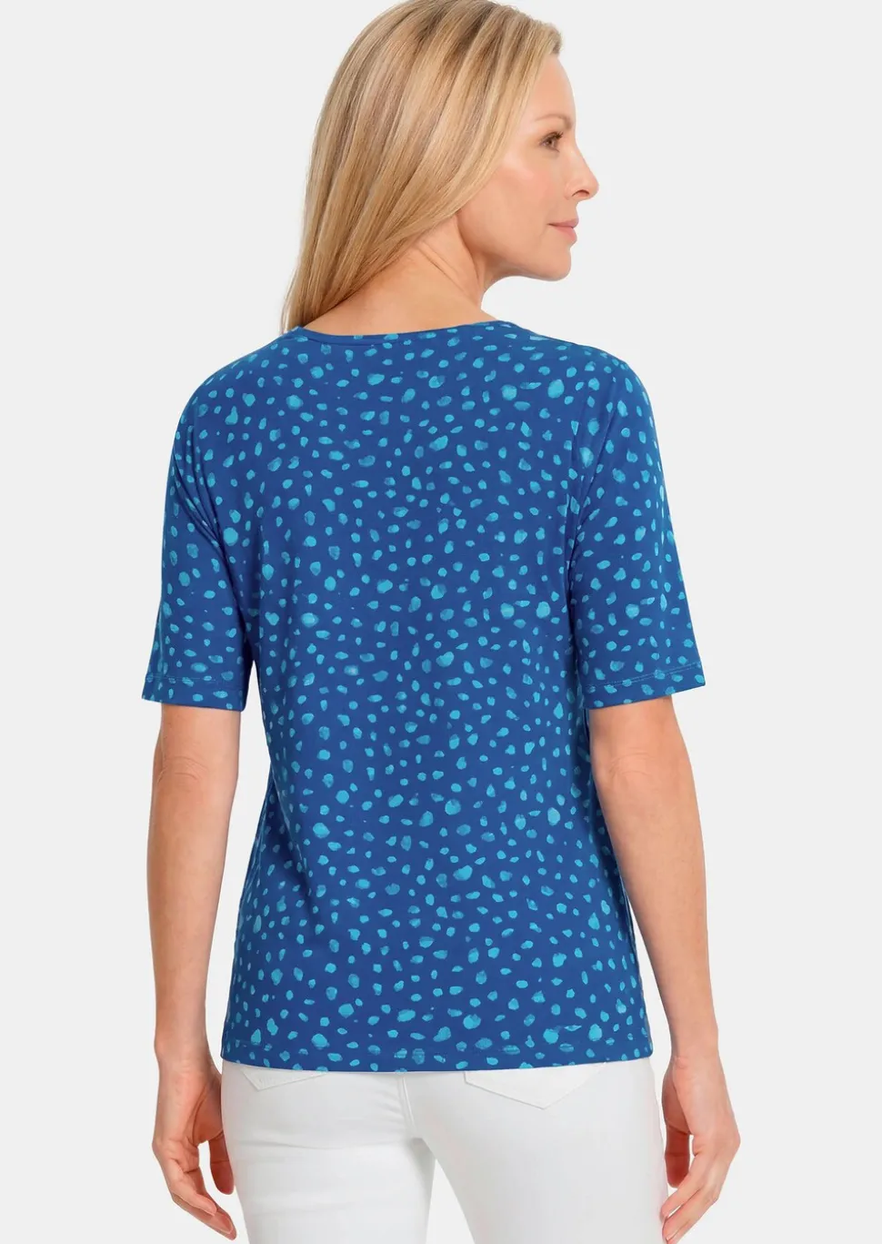 T-shirt en viscose avec des pois fantaisie