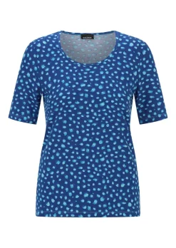 T-shirt en viscose avec des pois fantaisie