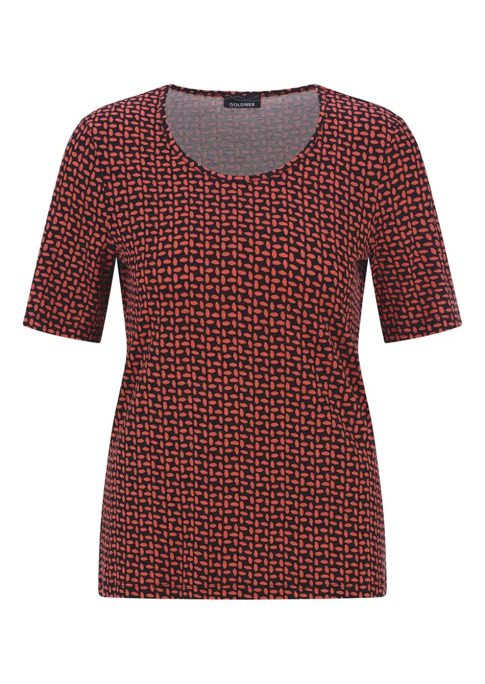 T-shirt en viscose avec impression géométrique minimale