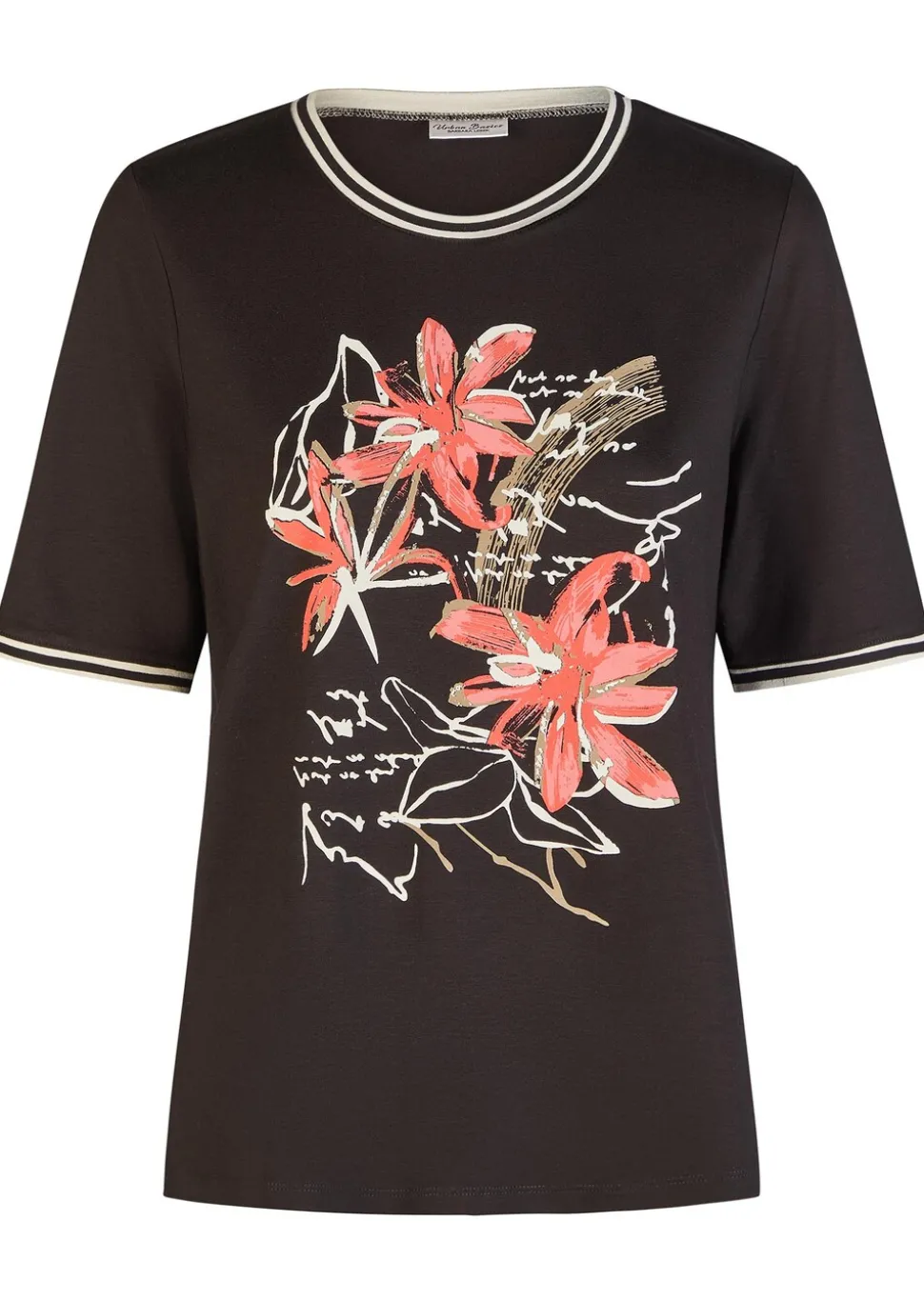T-shirt en viscose avec imprimé devant