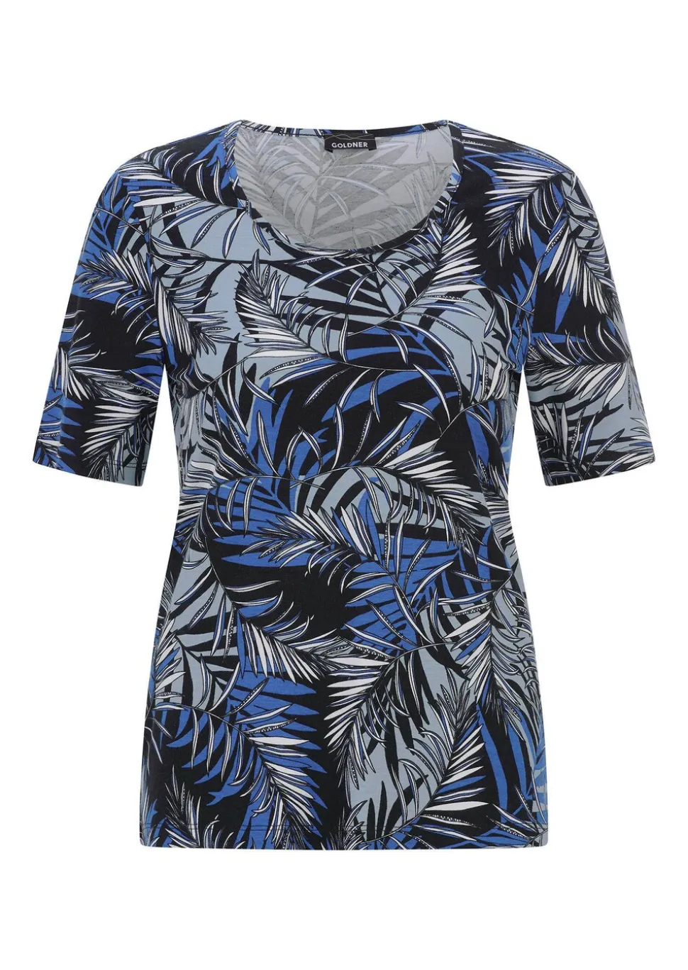 T-shirt en viscose avec imprimé palmier