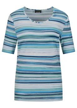 T-shirt en viscose avec motif à rayures