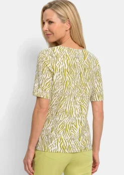 T-shirt en viscose avec motif zèbre