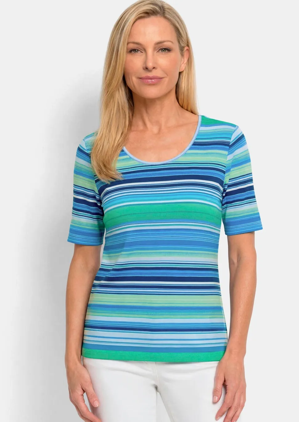 T-shirt en viscose avec rayures