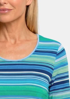 T-shirt en viscose avec rayures