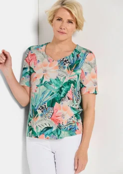 T-shirt féminin avec encolure en cœur