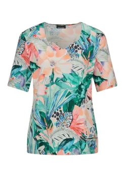 T-shirt féminin avec encolure en cœur