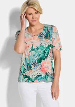 T-shirt féminin avec encolure en cœur