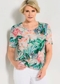 T-shirt féminin avec encolure en cœur