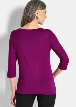 T-shirt imprimé avec effet scintillant