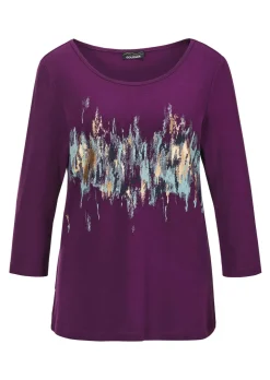 T-shirt imprimé avec effet scintillant