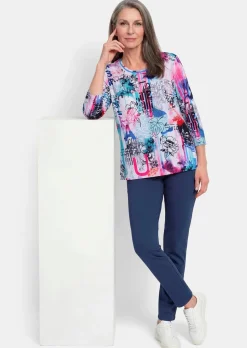 T-shirt imprimé à couleurs vives