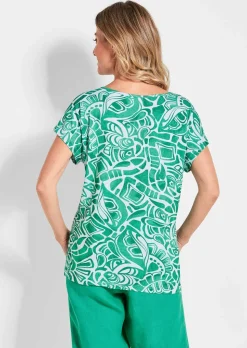 T-shirt imprimé en jersey de viscose